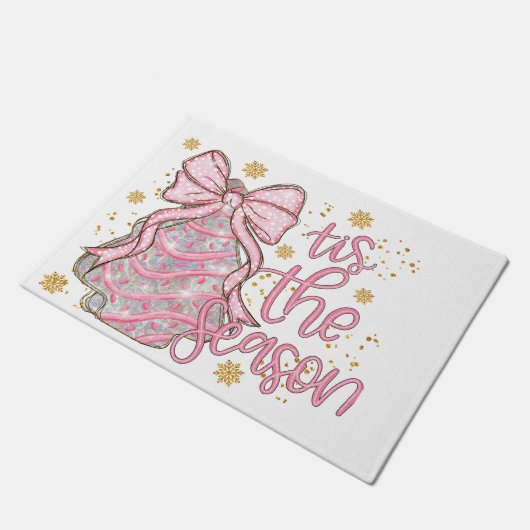 Paillasson Coquette Gâteau de Noël C'est la saison (Incliné)