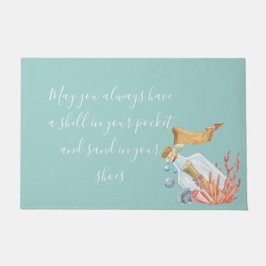 Paillasson Coquille Dans Votre Thème Plage De Poche (Devant)