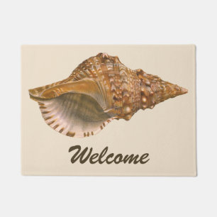 Paillasson Coquille de coquillages de Triton vintage, animal