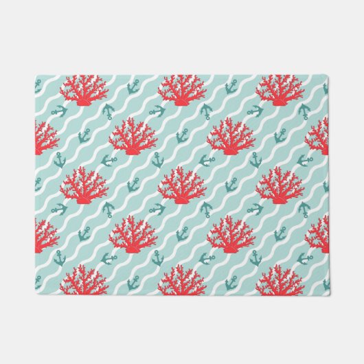 Paillasson Corail rouge Motif 1 (Devant)