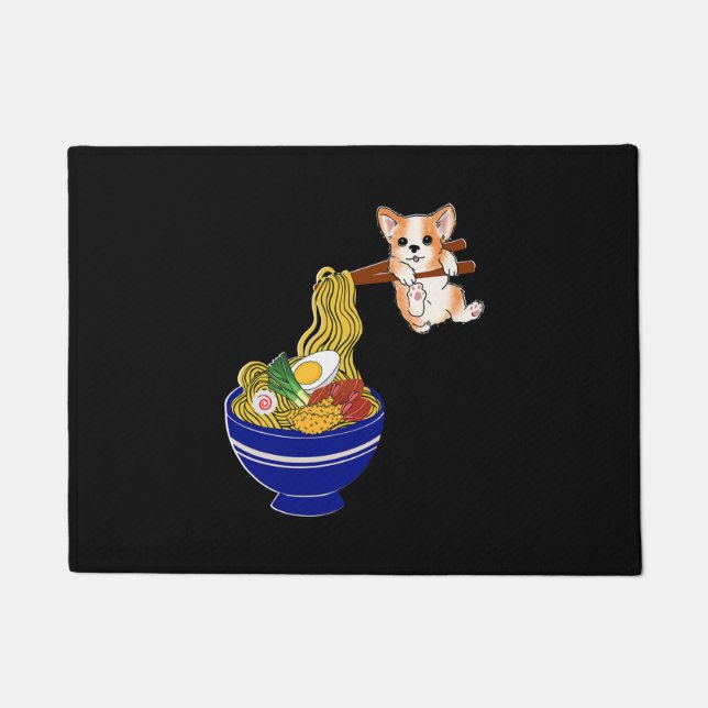 Paillasson Corgi Dog de Ramen (Devant)