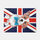 Paillasson Corgi et drapeau anglais (Devant)