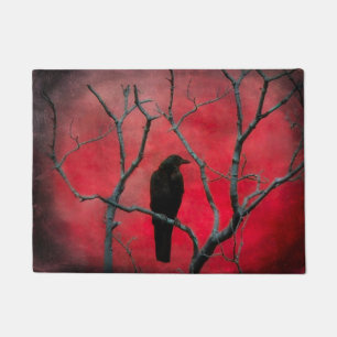 Paillasson Corneille noire du ciel rouge