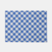Paillasson Cornflower Blue En vichy Plaid À damiers Motif (Devant)