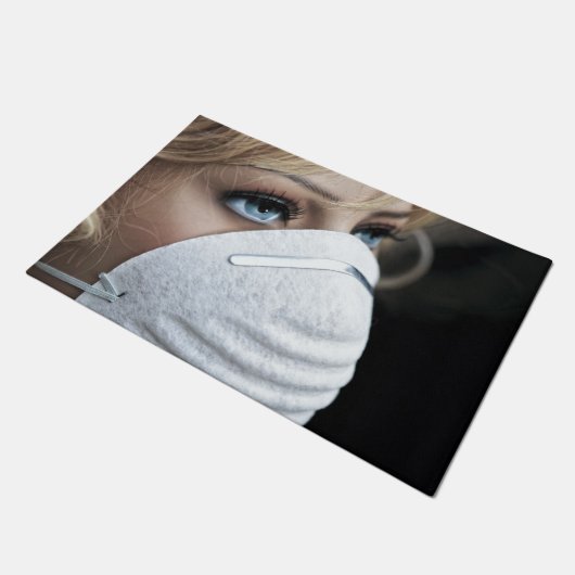 Paillasson Corona Virus Protective Mask Floor Mat (Incliné)