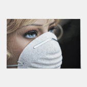 Paillasson Corona Virus Protective Mask Floor Mat (Devant)