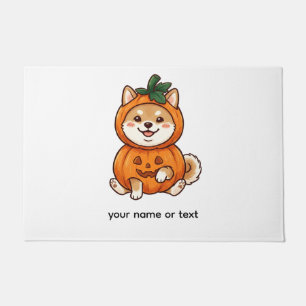 Paillasson Costume de citrouille mignon Shiba Inu Halloween C