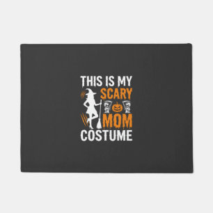 Paillasson Costume de sorcière d'Halloween maman effrayant dr