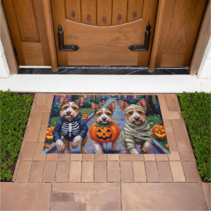 Paillasson Costume d'Halloween pour Biewer Terrier allant che