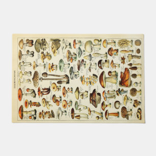 Paillasson Cottagecore Vintages champignons naturalistes