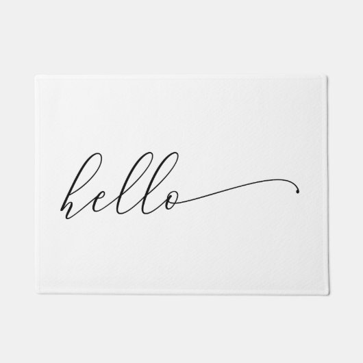 Paillasson Couche supérieure de mat de couche Hello pour supe (Devant)