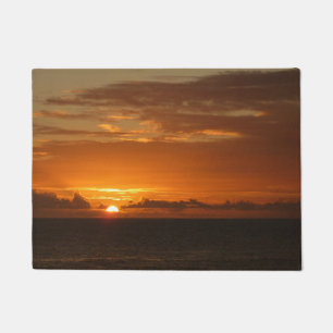 Paillasson Coucher de soleil à la mer I Paysage marin coloré