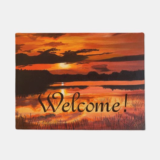 Paillasson Coucher de soleil sur les Everglades, par Gary Pol (Devant)