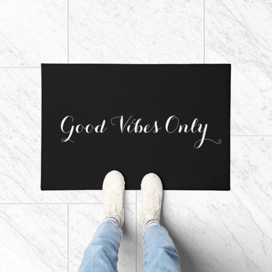 Paillasson Couleur personnalisable Good Vibes uniquement Moti (Intérieur)