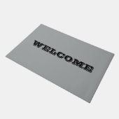 Paillasson Couleur solide hiver argent de Noël classique (Incliné)