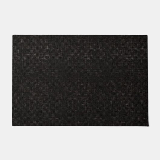 Paillasson Couleur solide texturée noire (Devant)
