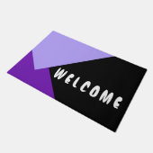Paillasson Couleur violet, violet clair + vos idées (Incliné)