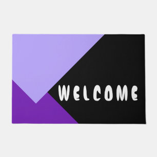 Paillasson Couleur violet, violet clair + vos idées