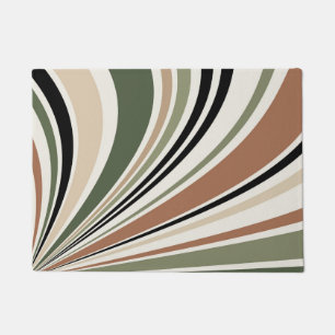 Paillasson Couleurs de terre colorées vibes rétro