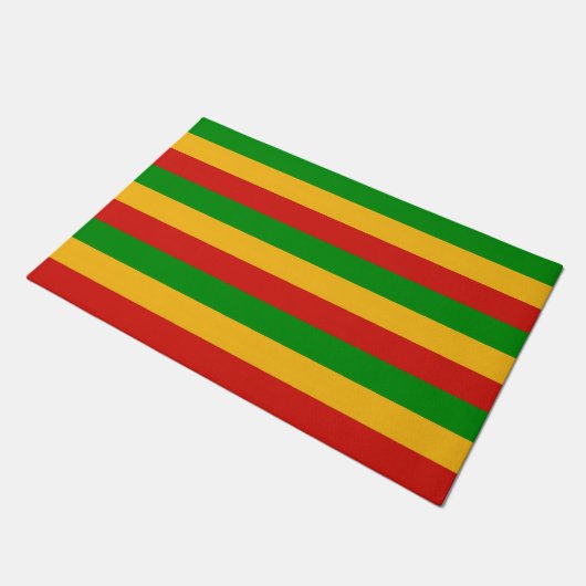 Paillasson COULEURS DU DRAPEAU RASTAFARI + vos idées (Incliné)