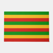 Paillasson COULEURS DU DRAPEAU RASTAFARI + vos idées (Devant)