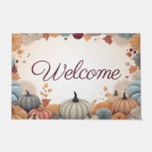 Paillasson Couleurs et Citrouilles d'automne (Devant)