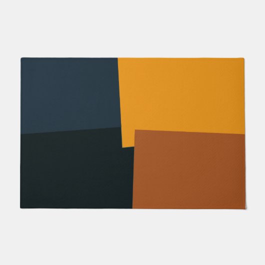 Paillasson Couleurs modernes rétro Géométrique #9 (Devant)