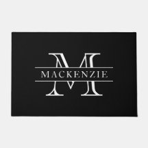 Couleurs modifiables Monogramme de nom de bordure 