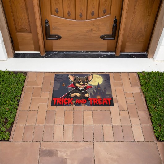 Paillasson Count Chihuahua Trick and Treat (De plein air)