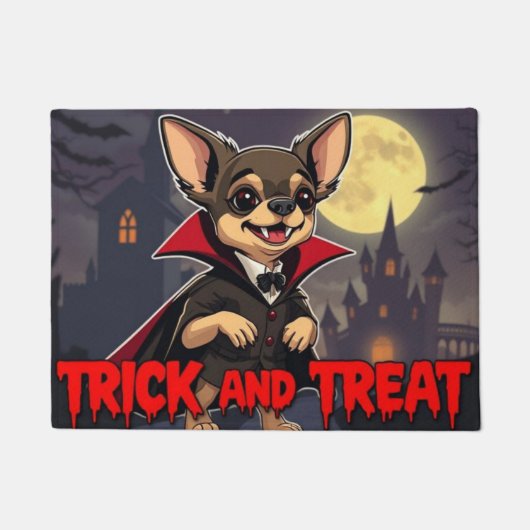 Paillasson Count Chihuahua Trick and Treat (Devant)
