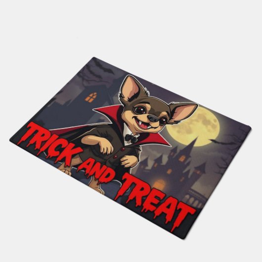 Paillasson Count Chihuahua Trick and Treat (Incliné)