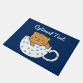 Paillasson Coupe Kawaii de fée de chat (Incliné)