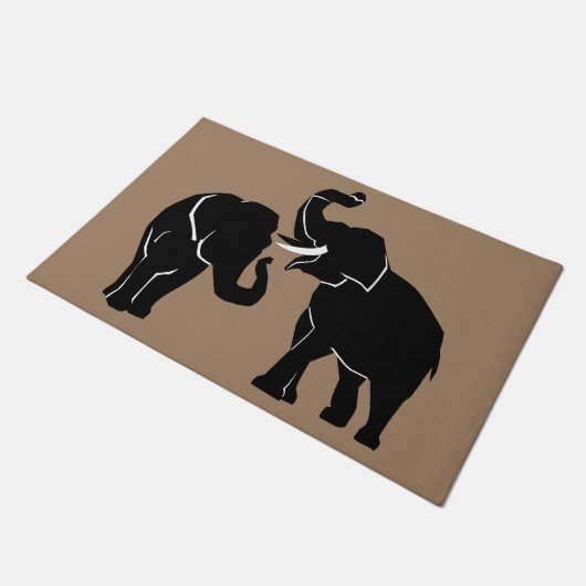 Paillasson Couple Elephant Doormat (Incliné)
