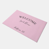 Paillasson Couple Rose Black Modern Welcome mat (Incliné)
