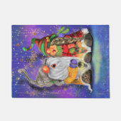 Paillasson Couple Sweet Gnomes chantant joyeusement la chanso (Devant)