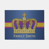 Paillasson Couronne royale d'or IV + votre backgr. et idées (Devant)