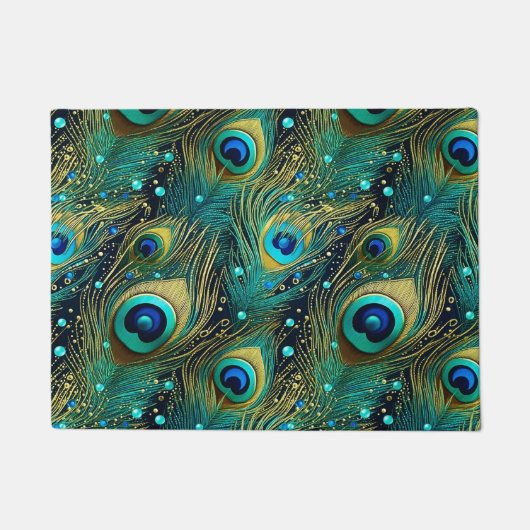 Paillasson Coussin de jet Peacock Passion (Devant)