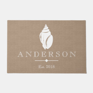 Paillasson Coutume côtière rustique de la silhouette   de