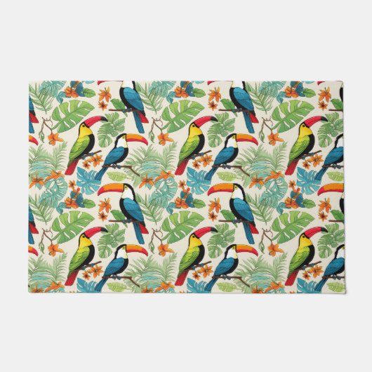 Paillasson Couvert de Toucan Tropical (Devant)