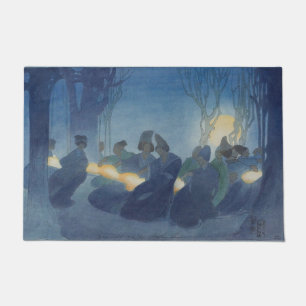 Paillasson Couverture de porte d'entrée de danse de lutin