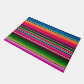 Paillasson Couverture mexicaine Fiesta Stripes colorées Sarap (Incliné)