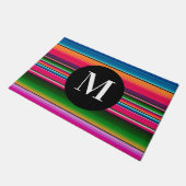 Paillasson Couverture mexicaine Fiesta Stripes Monogram Serap (Incliné)