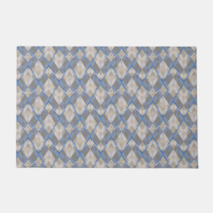 Paillasson Couverture sherpa grise beige classique en forme d