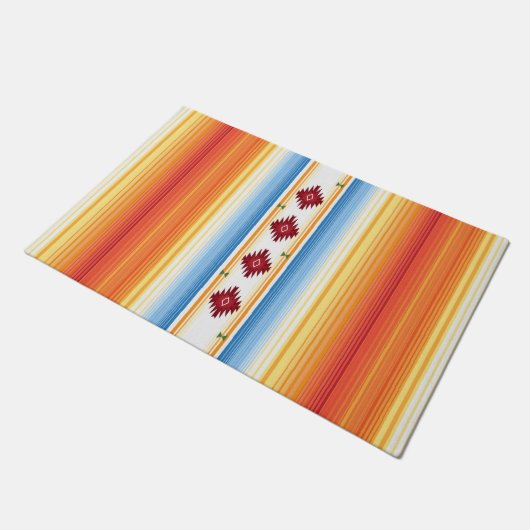 Paillasson Couverture traditionnelle de Serape de Mexicain (Incliné)