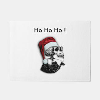 Paillasson Crâne de Père Noël Ho Ho Ho