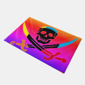 Paillasson Crâne de pirate coloré (Incliné)