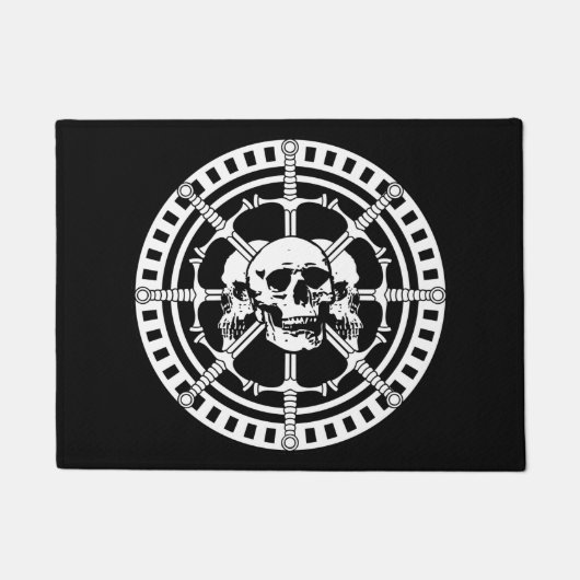 Paillasson Crânes avec épées (Devant)