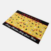 Paillasson Crazy Chicken Lady l Memphis Style Chicken Farm (Incliné)
