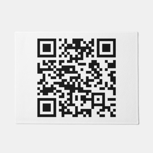Paillasson Création instantanée de code QR (en entrant votre (Devant)