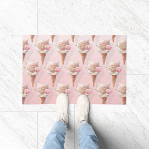 Paillasson Crème de glace Kitty - Rosy & Dreamy